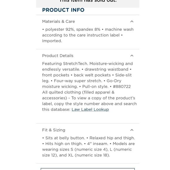 Old Navy High waisted stretchTech shorts 4x - Picture 5 of 5